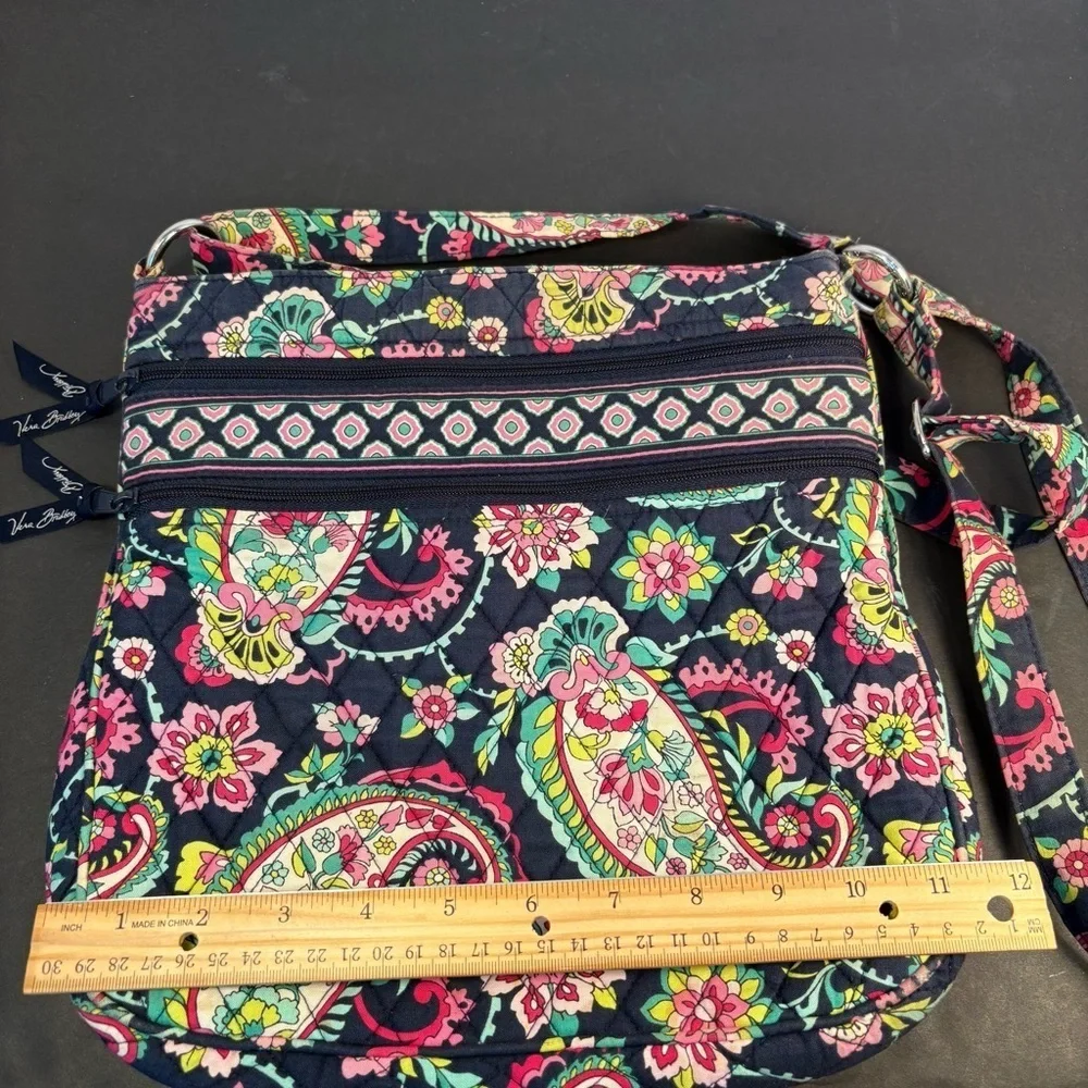 Vera Bradley Floral Paisley Quilted Crossbody Purse Bag